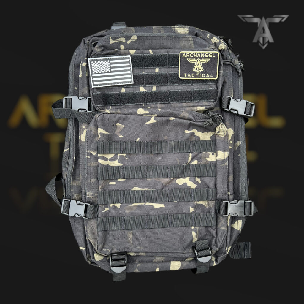 Black Camouflage Tactical Backpack
